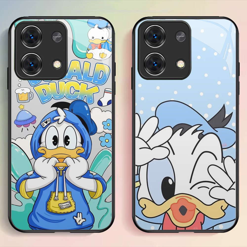 G-76 Donald Duck HD Glass Casing สําหรับ Xiaomi Redmi Note 13 13C Pro Plus 5G Case