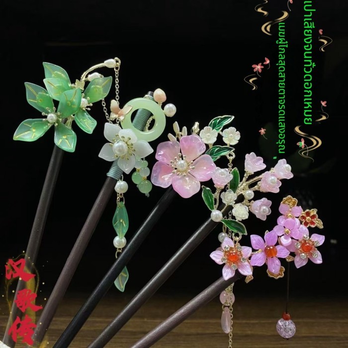 2026 New Chinese Style Mahogany High Quality girl gift  Hair Stick Hair Clip Hair Pin Wedding Hanfu Hair Bun กิ๊บผมสไตล์จีน ไม้มะฮอกกานี แต่งงาน ฮันฟู ผมม้วน