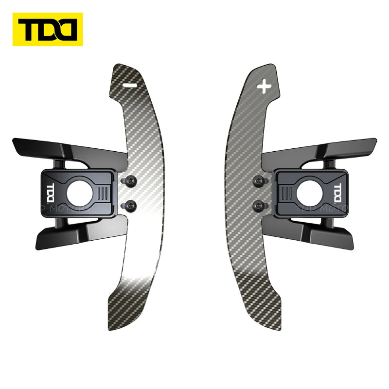 TDD Car Carbon Fiber Magnetic Paddle Shifters For Volkswagen VW Golf R MK7 MK7.5 Scirocco Steering
