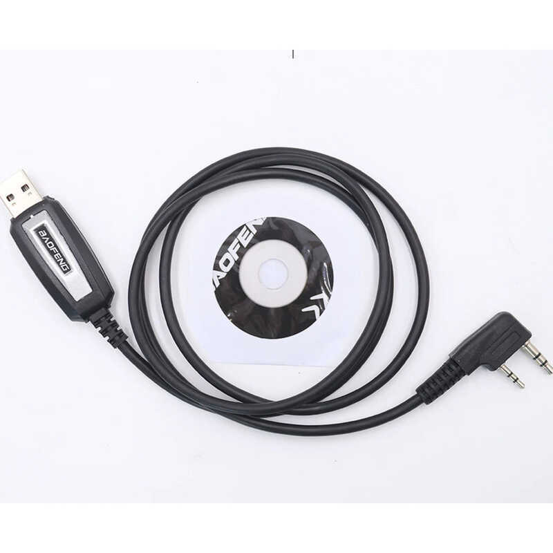 ▥  USB Bf-5Rh 13Plus 17Plus V2  Uvk5 Uvk6 5Rplus สายการเขียนโปรแกรม CD ซอฟต์แวร