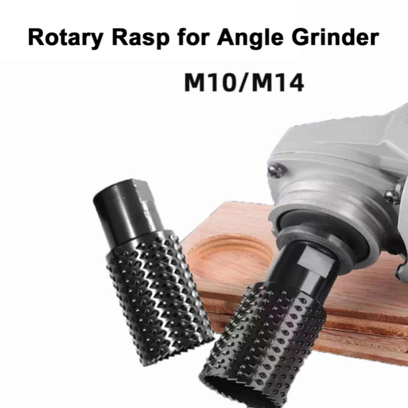 Angle Grinder Rotary Grinding Head M10 M14 Wood Hole Opener Rotary Rasp for Angle Grinder 100/125 T
