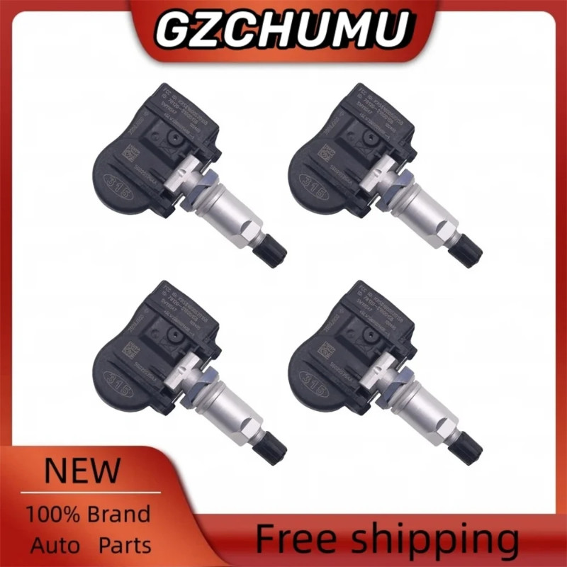4X For CHRYSLER 200 DODGE AVENGER CALIBER JEEP COMPASS 315MHz TIRE AIR PRESSURE SENSOR 56029526AA 6