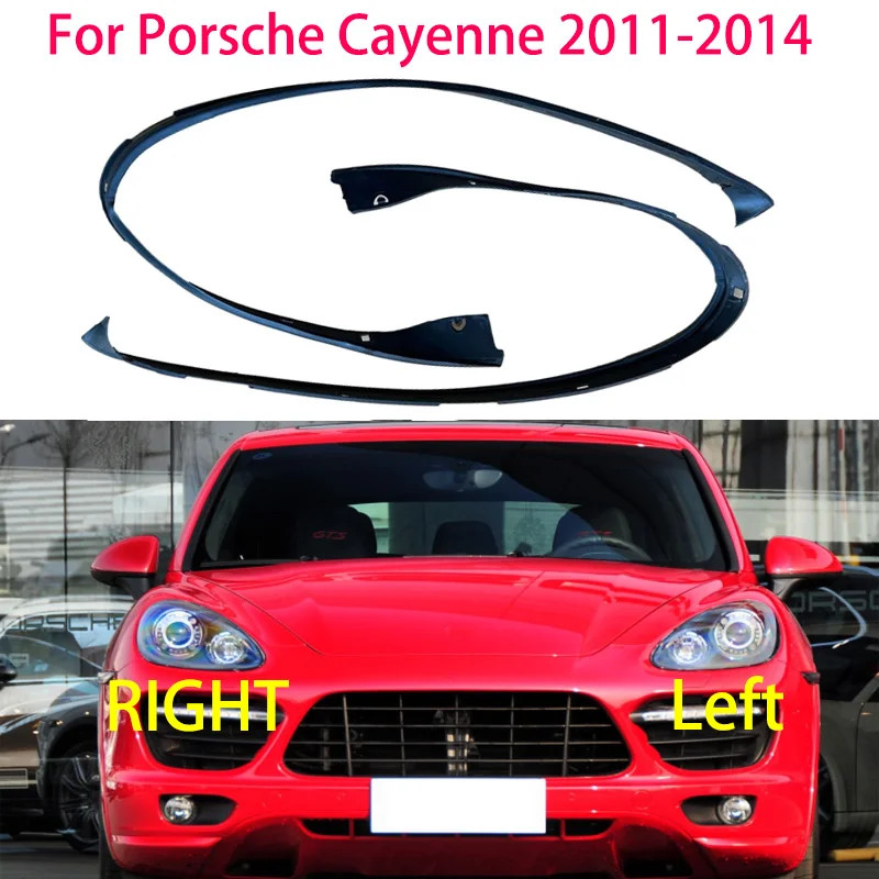 Car Headlight Rubber Weather Strip Decorative Headlight Trim Strip For Porsche Cayenne 2011- 2014