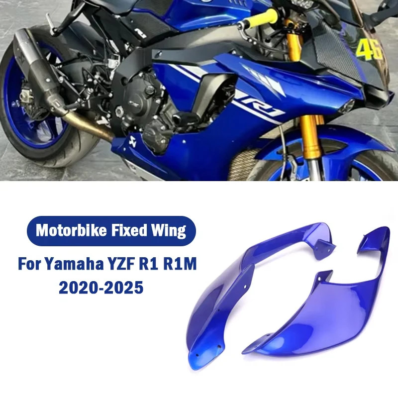 For Yamaha R1 R1M 2020 2021 2022 2023 2024 2025 Motorcycle Spoiler Wing Fixed wing Wing Aerodynamic