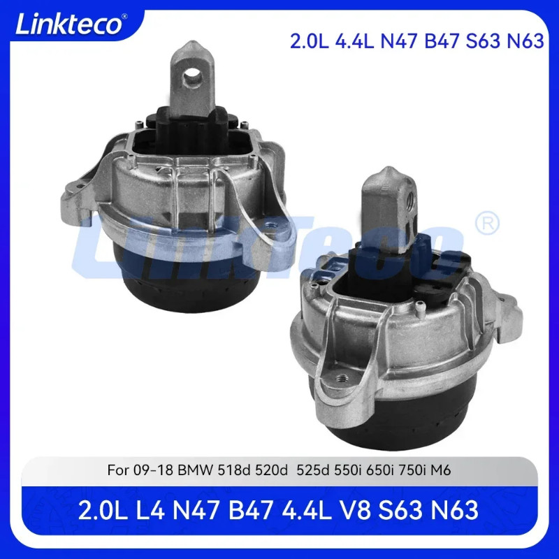 Engine Left & Right Motor Mount For 09-18 2.0 4.4 T L BMW 5 6 7 Series 520d 550i 650i 750i M6 N47 B