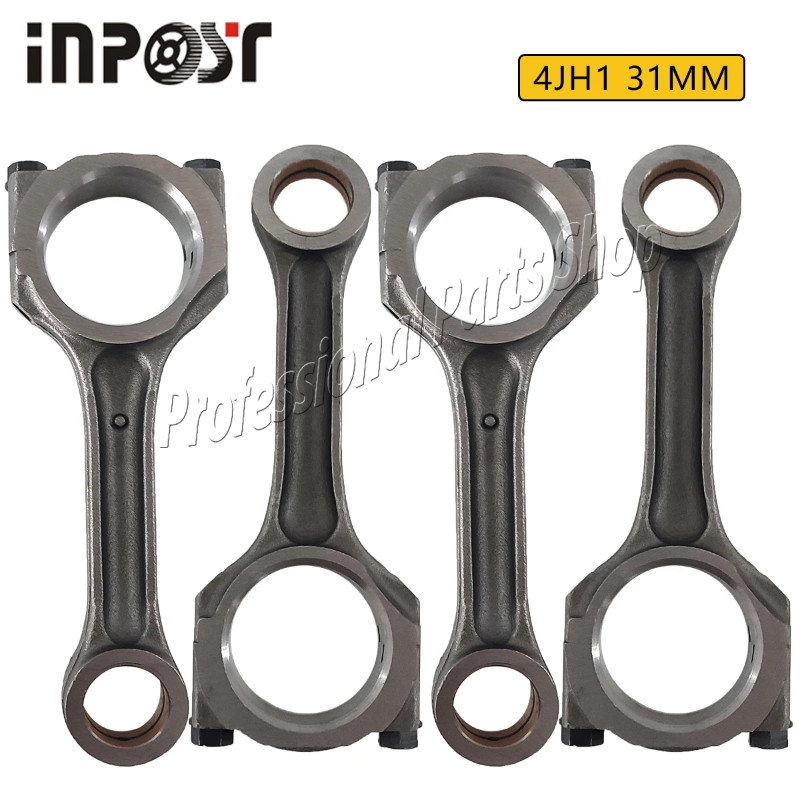 4 pc 31MM 4JH1 Connecting Rod For ISUZU 4JH1 4JH1T Engine