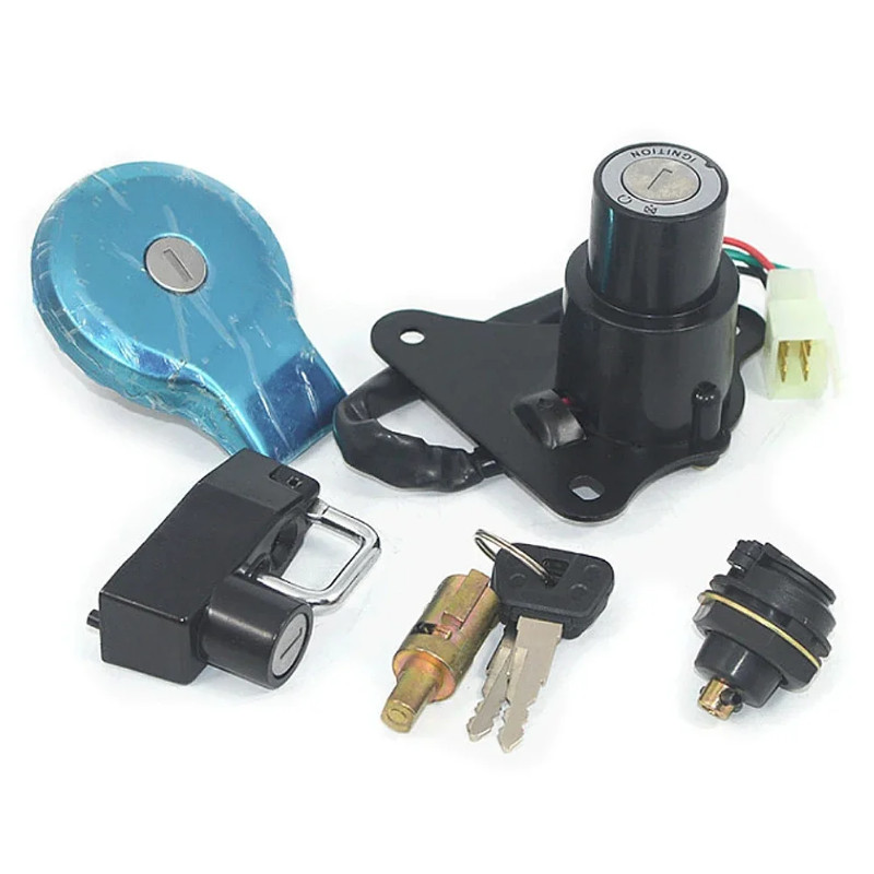 Ignition Switch Fuel Gas Cap Seat Steering Lock Helmet Lock Key Set t For Yamaha Virago XV 125 250