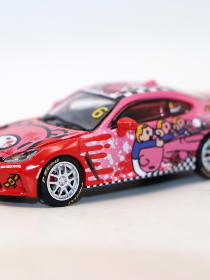 Out of Print Model BMC Alloy Car 1 64 Toyota GR86 Sports Car 2025 Macau GT Racing Model Toy Jewelry
