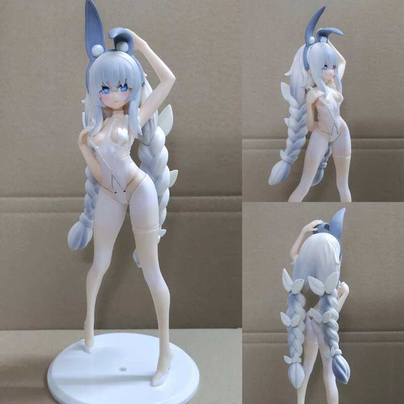 Azur Lazy White Rabbit Vicious Bunny Girl Figure Mystery Box ของเล่นตุ๊กตาตกแต่ง