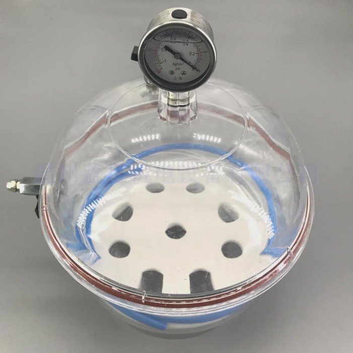 PC-3 plastic vacuum dryer double valve with pressure gauge laboratory deaeration machine dryer, 250