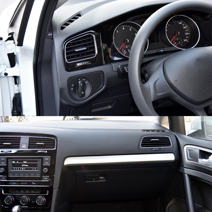 For VW Golf 7 7.5 MK7 MK7.5 2013-2019 Car Front Dashboard Central A/C Air Conditioner Outlet Air Co