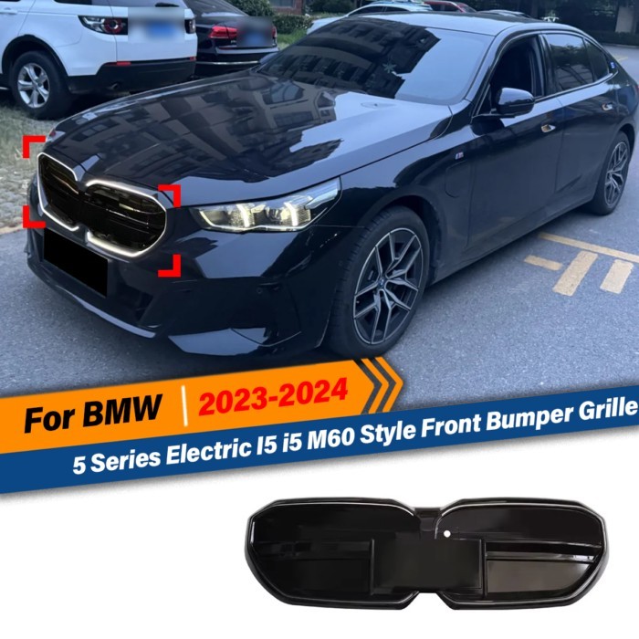 For BMW 5 Series Electric I5 I5 M60 Style 2023 2024 Car Front Bumper Racing Model Air Intake Grille