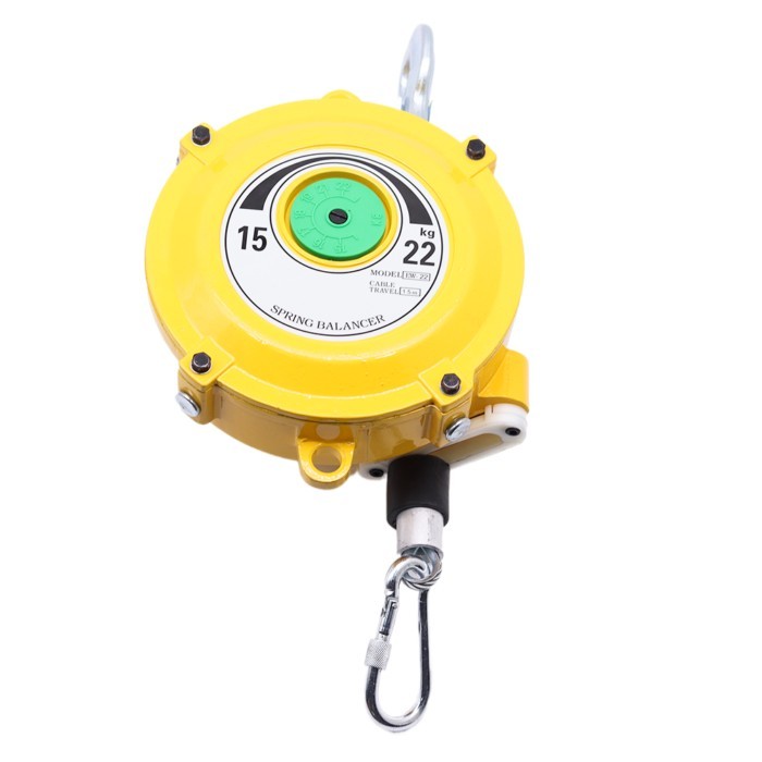 15-22KG Spring Balancer Self-locking Tower-Type Lifting Hook Spring Holder Balancer Steel Wire Rope