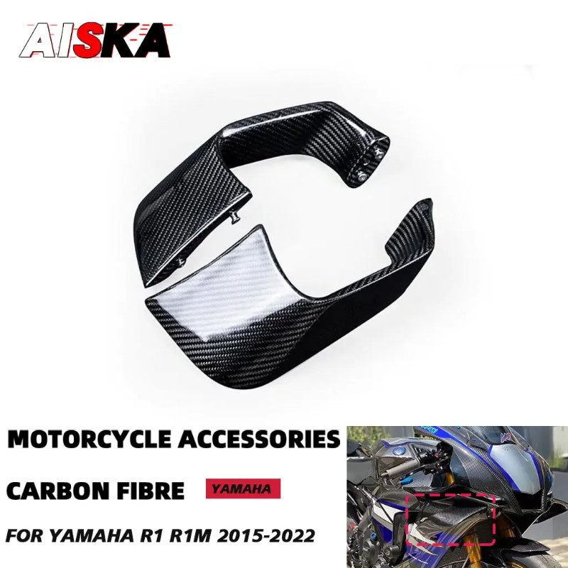 100% 3K Carbon Fiber Winglets YZF For Yamaha R1 R1M R6 YZF-R1 2015 - 2021 2022 Motorcycle Fixed Win