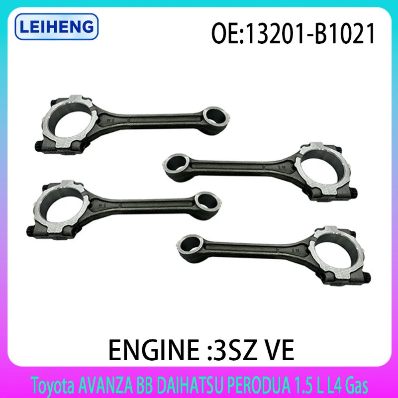 4PCS Connecting Rod Fit For Toyota 2003-2017 3SZ-VE 1.5 L L4 Gas AVANZA BB DAIHATSU PERODUA FAW 3SZ