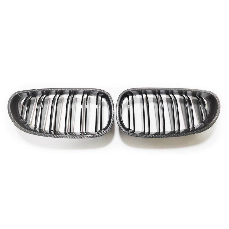 Car Grill Fit For BMW 1 Seriers E81 E87 E82 E88 2008-2011 Coupe Convertible Carbon Fiber Style Coup