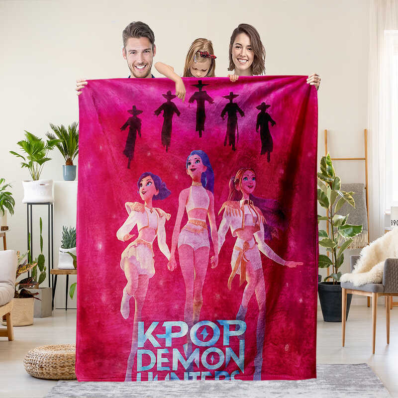 Temu Xiyin Daigou tk ผ้าห่มแม่มด Hunter Group Nap ผ้าห่มการค้าต่างประเทศปกขาผ้าห่มหนา F