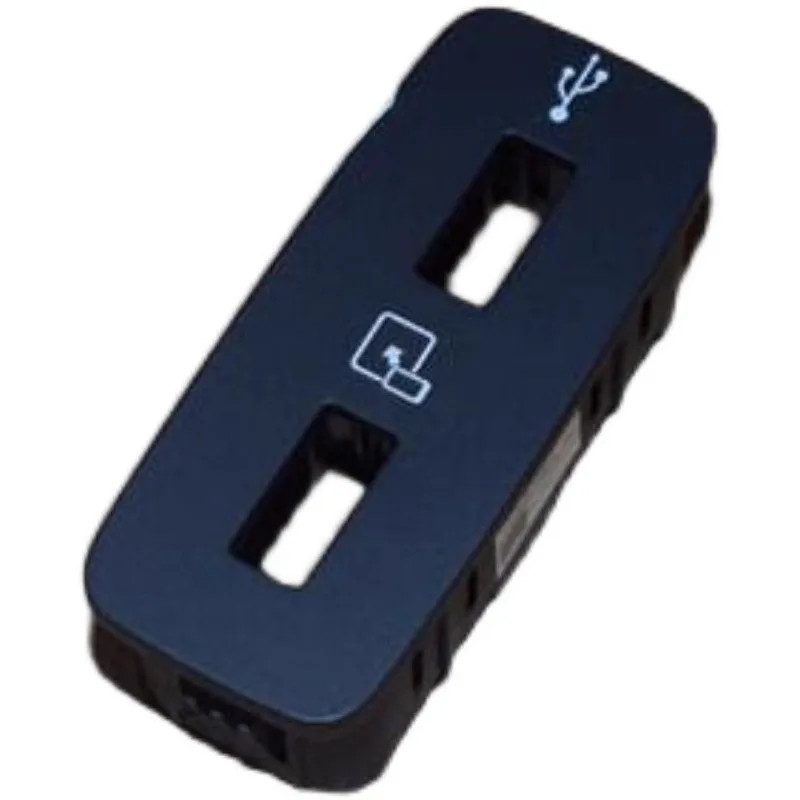 1pc Front Row USB Interface Decorative Cover Car Machine Interconnection Interface Dual Hole Covers