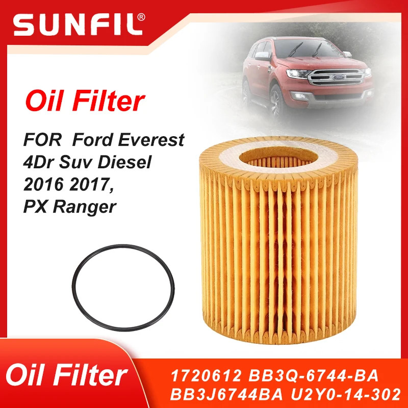 1720612 BB3Q-6744-BA BB3J6744BA U2Y0-14-302  Oil Filter For Ford Everest 4Dr Suv Diesel 2016 2017,P