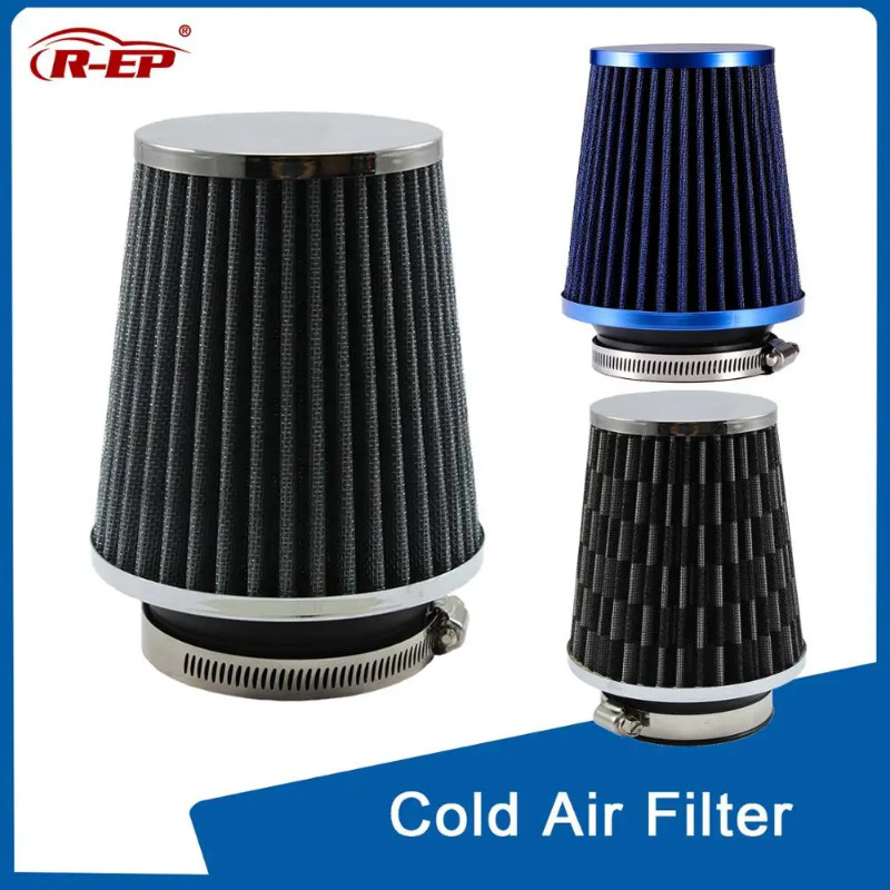 R-EP Cold Air Filter Universal Car Round Cone High Flow Washable Turbo Air Filter 76mm/3inch High P