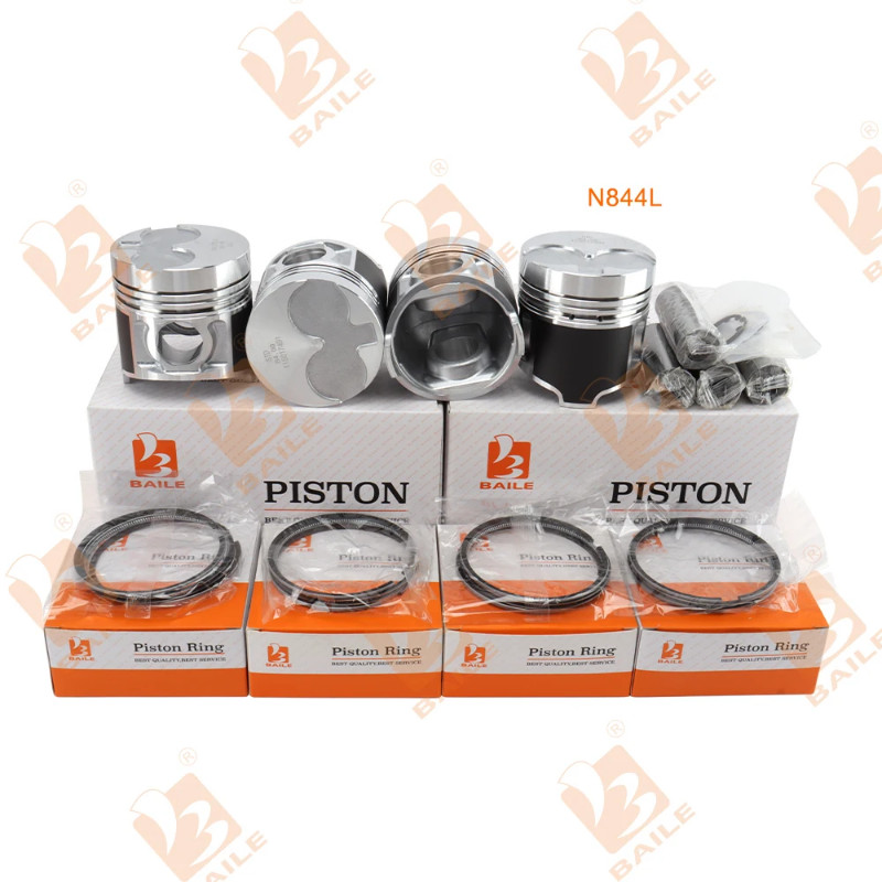 N844L Piston + Piston Rings For Shibaura N844  N844T Engine Parts