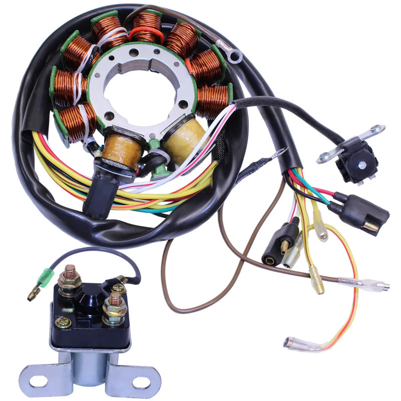 Magneto Stator Starter Solenoid Relay for MAGNUM 425 2X4 1995-1998 MAGNUM 425 4X4 1995-1999 MAGNUM