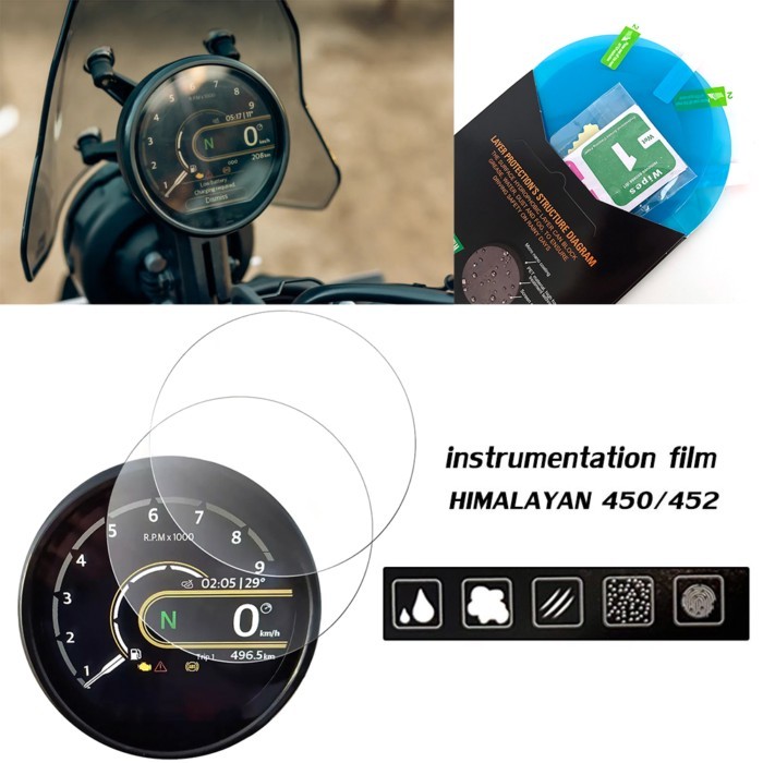 For Himalayan 450 Himalayan 452 Himalayan 450 452 2024 Motorcycle Scratch Screen Protection Film Da