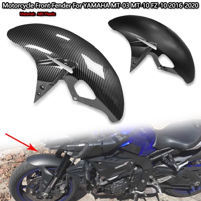 MT10 MT03 Motorcycle ABS Carbon Fiber Pattern Front Fender Splash Guard Fairing Fit For YAMAHA MT-0