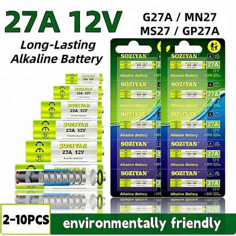 C 5-60Pcs 27A 12V Alkae Battery Replacement 27Ae Lr27 G27a High Power For Doorbell Remote Control G