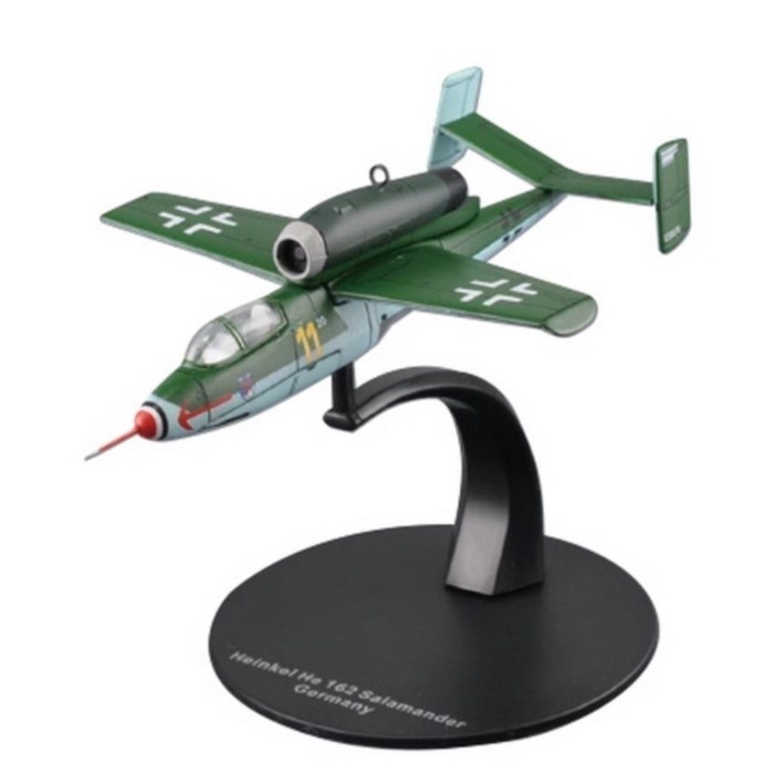 คลังสินค้าพร้อม DeA Masterpiece 59 1/72 เยอรมัน HE162 Fighter สําเร็จรูปโลหะผสมรุ่นใหม่เอี่ยม