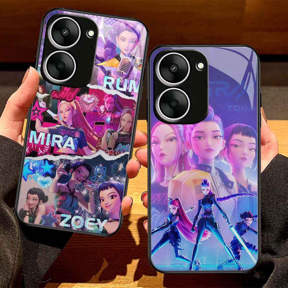 G-72 Kpop Demon Hunter HD แก้วสําหรับ VIVO Y16 Y03t Y27S Y01 Y01A Y18 Y56 Y03 Y36 IQOO Z9X 5G กรณี