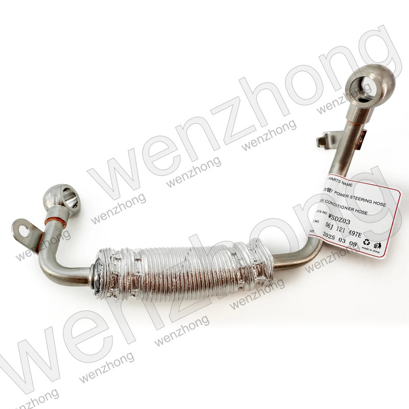 06J121497E 06J121497G Quality TSI Engine Turbocharger Cooling Pipe Feed Line for Passat B6 B7 Beetl