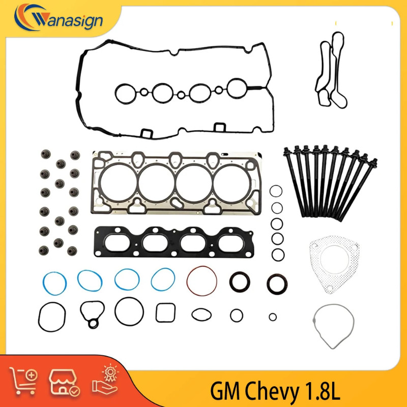 Engine Part Head Gasket Set & Cylinder Head Bolt Fit 1.8 L L4 GAS For 11-17 GM Chevy Cruze Sonic Li