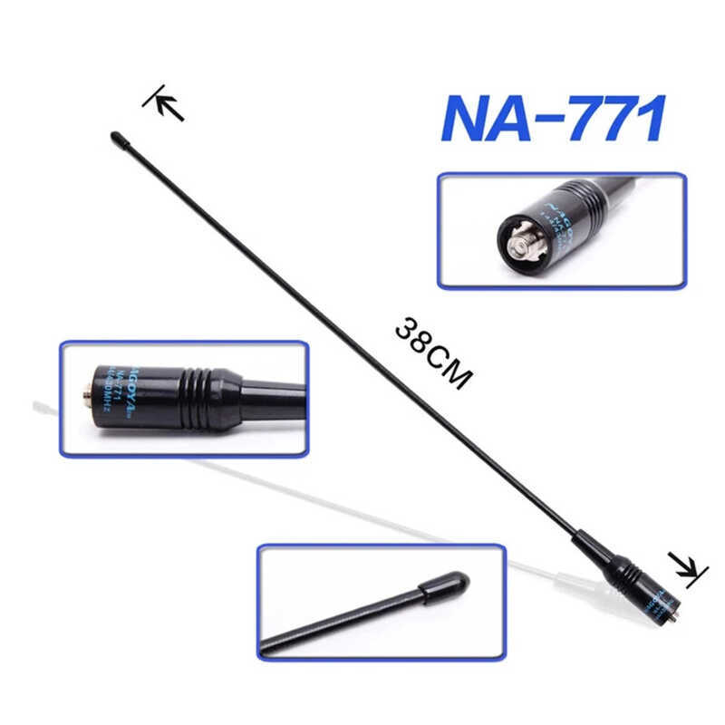 ▥ Na-771เสาอากาศ Na-773วิทยุสื่อสาร Nagoya GAIN Aerial Vhf/Uhf SA ตัวเมียสำหรับ  Uv-K6