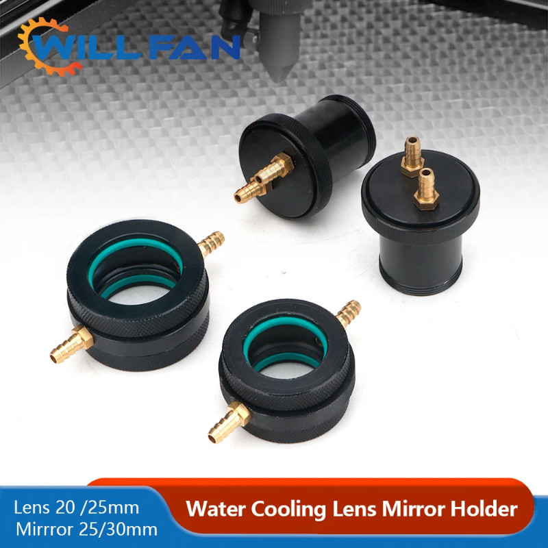 Will Fan Co2 Laser Head Water Cooling Lens Tube Holder The Lens Dia20mm 25mm Mirror Diameter 25mm 3