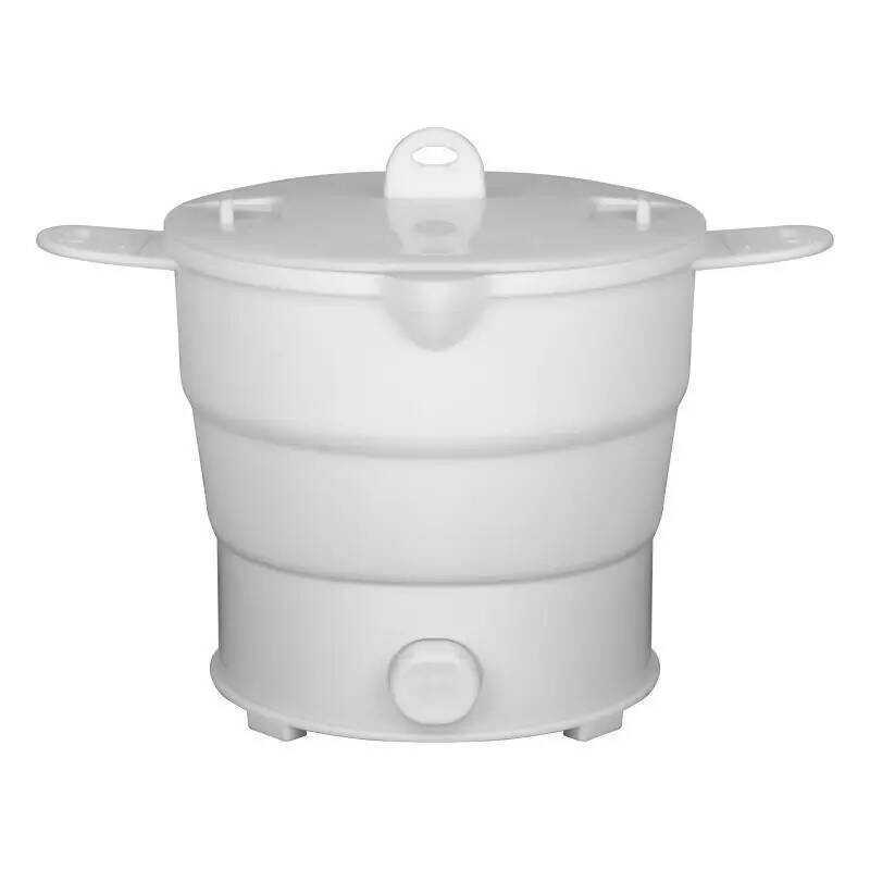 C Folding Silicone Electric Kettle Travel Water Heating Boiler Noodles Soup Pot Food Cooker Hotpot