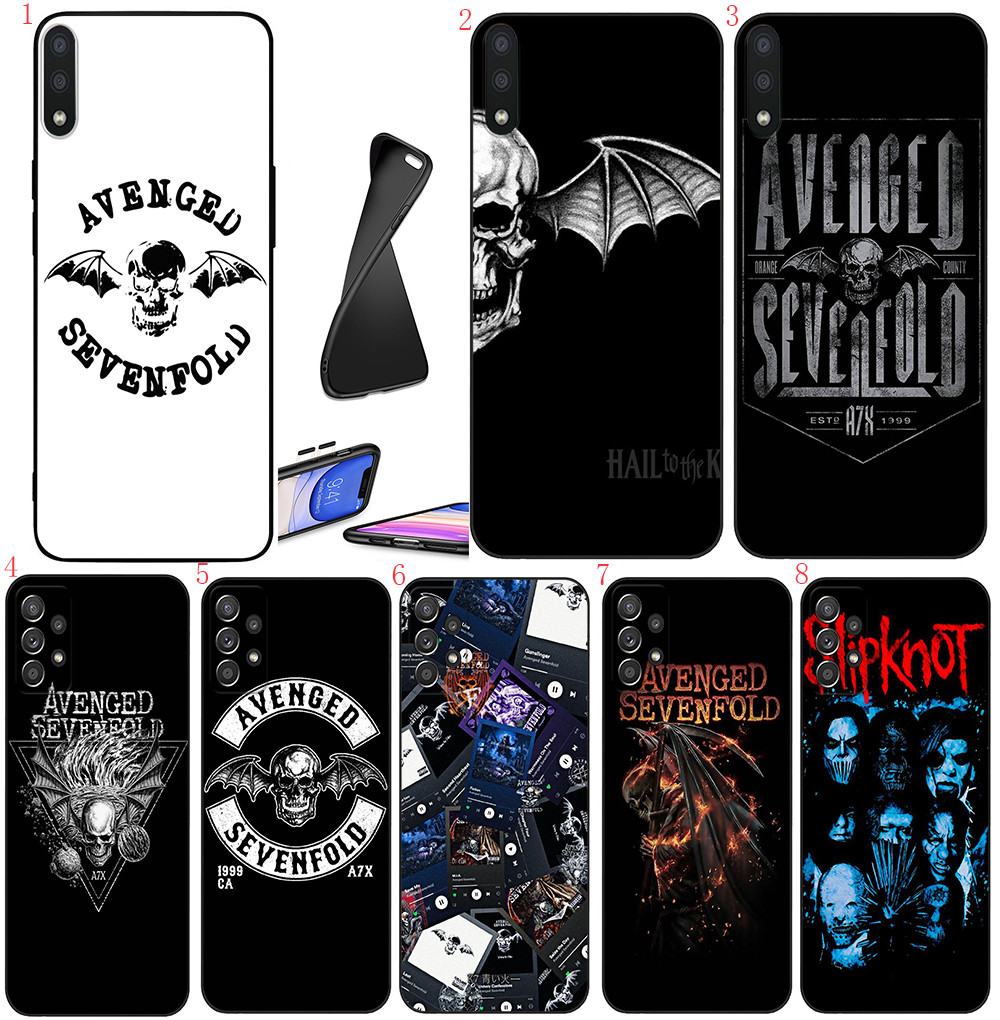 Xiao Mi POCO M7 C71 F7 Pro F7 Ultra C85 F8 Pro Ultra B7 Avenged Sevenfold88 เคสโทรศัพท์สีดํานุ่ม