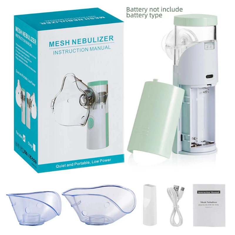 ABX Medical Silent Mesh Nebulizer Adult Kids Handheld Asthma Inhaler Atomizer Health Care Mini Port