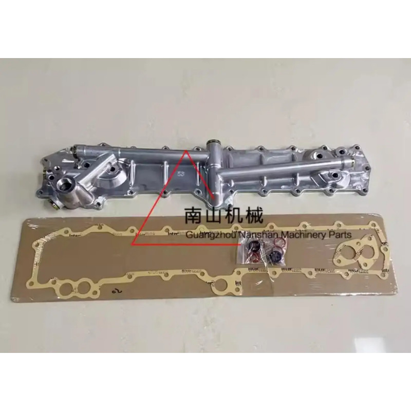 ME303345 Oil Cooler Cover With Gasket For Mitsubishi 6D16 6D17 6M60 6D16T Excavator Engine