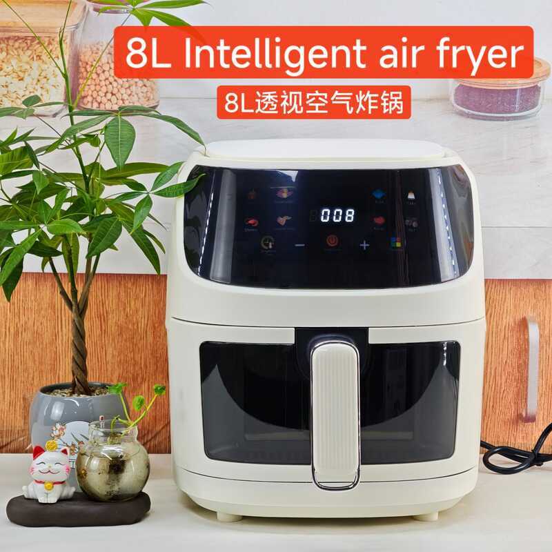8L Air Fryer Air Fryerในครัวเรือนมัลติฟังก์ชั่Smart Fryerเตาอบความจุขนาดใหญ่