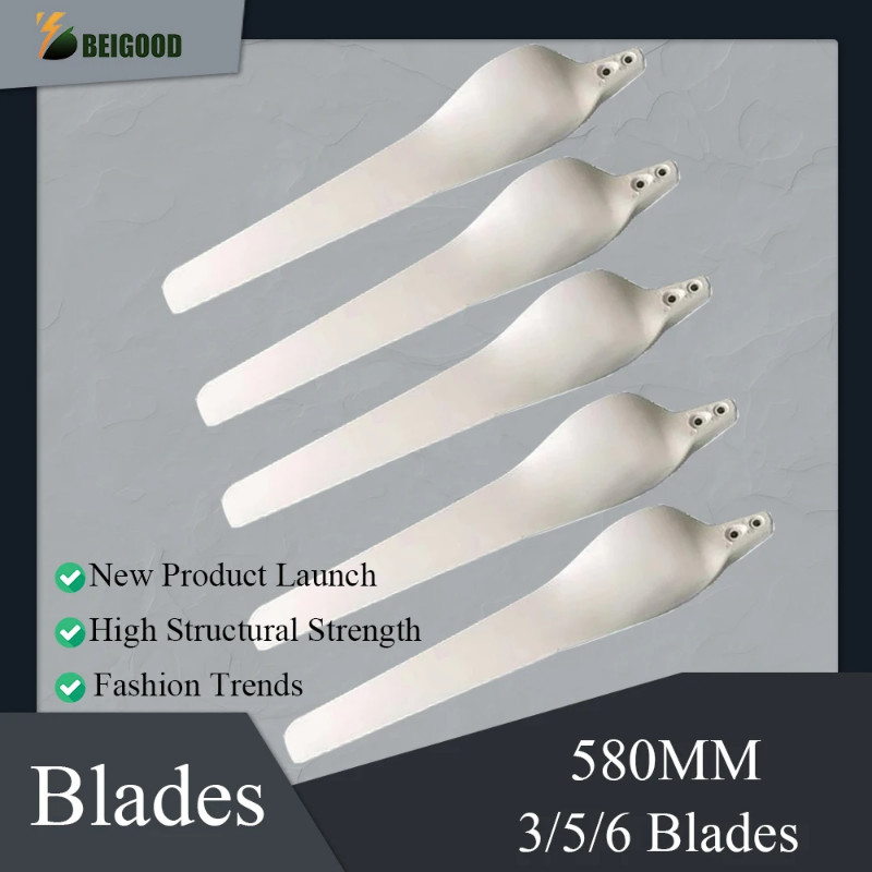 China Shape Blades for Horizontal Wind Turbine, 580mm Blades Wind Generator Accessories DIY Blades