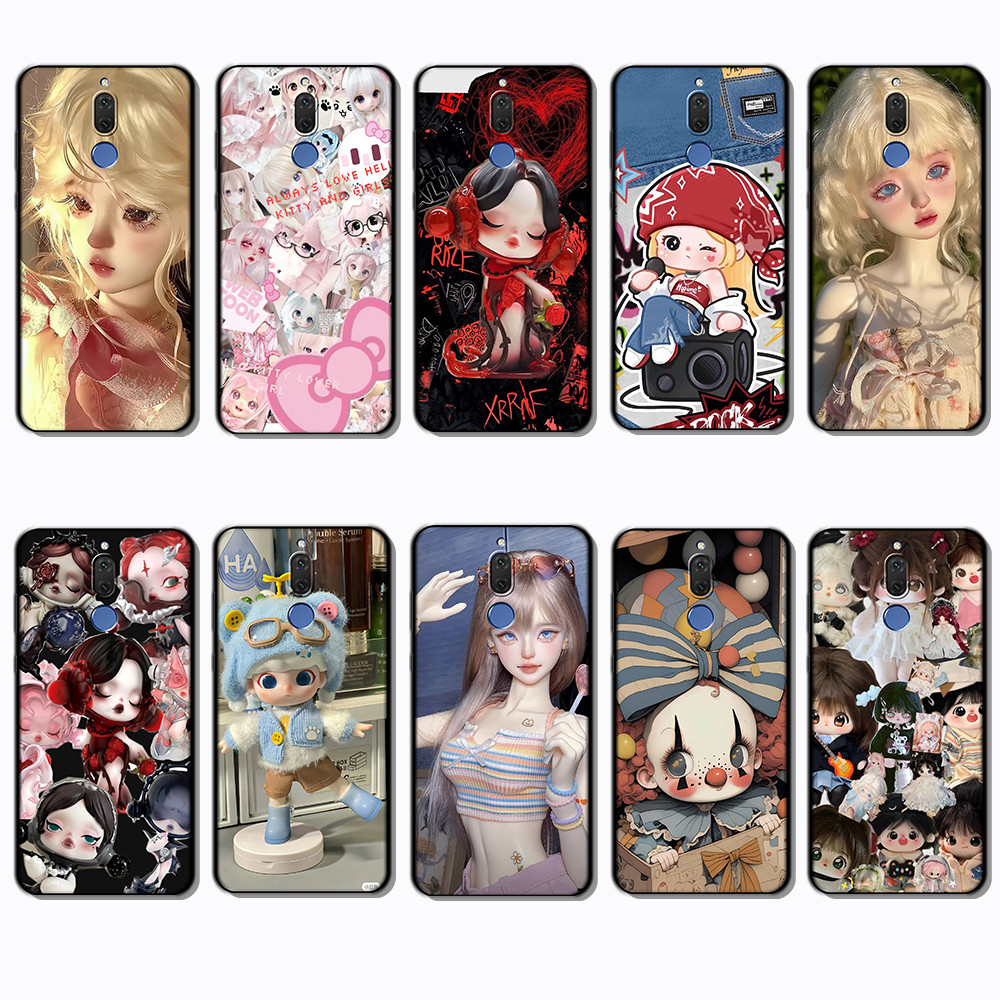 สําหรับ Huawei Nova 2 Lite 2i 3 3i 4E 5i 5T 7 SE 8i J12 BJD สีดํา edged TPU เคสโทรศัพท์ | แสดงความสว