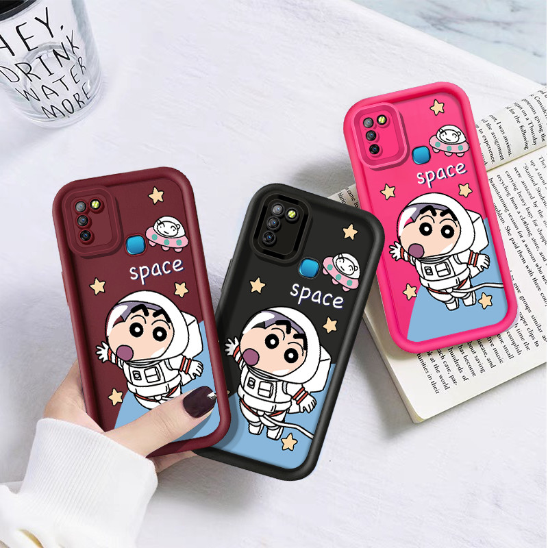 นักบินอวกาศอวกาศน่ารัก Crayon Shin-chan เคสโทรศัพท์สําหรับ Infinix X650B X655F X655C X657B X657C X66