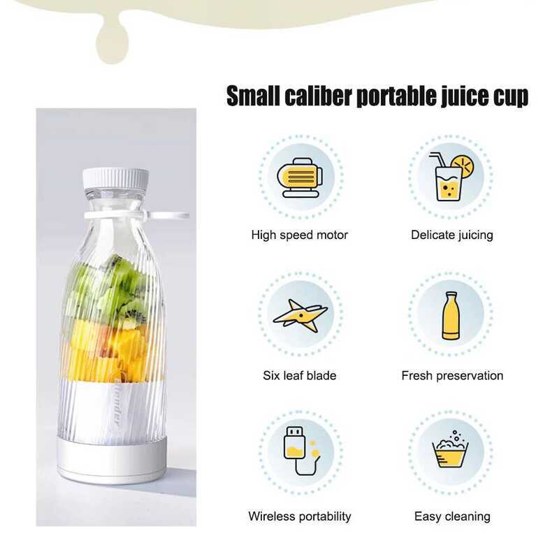 C 500Ml Portable Wireless Blender Rechargeable Electric Fruit Juicer Machine Personal Blender For J