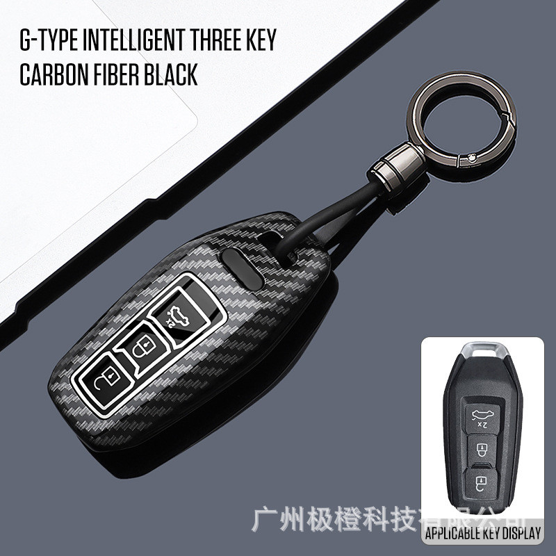 【2015 -2025】 เหมาะสำหรับ A5L Q6L Sportback e-tron ฝาครอบกุญแจ A6L e-tron กระเป๋าคาร์บอนไฟเบอร์