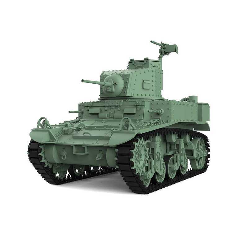 C Military Model Kit US M3 Stuart Light Tank Ss504 1/32 1/35 1/48 1/56 1/64 1/72 1/87