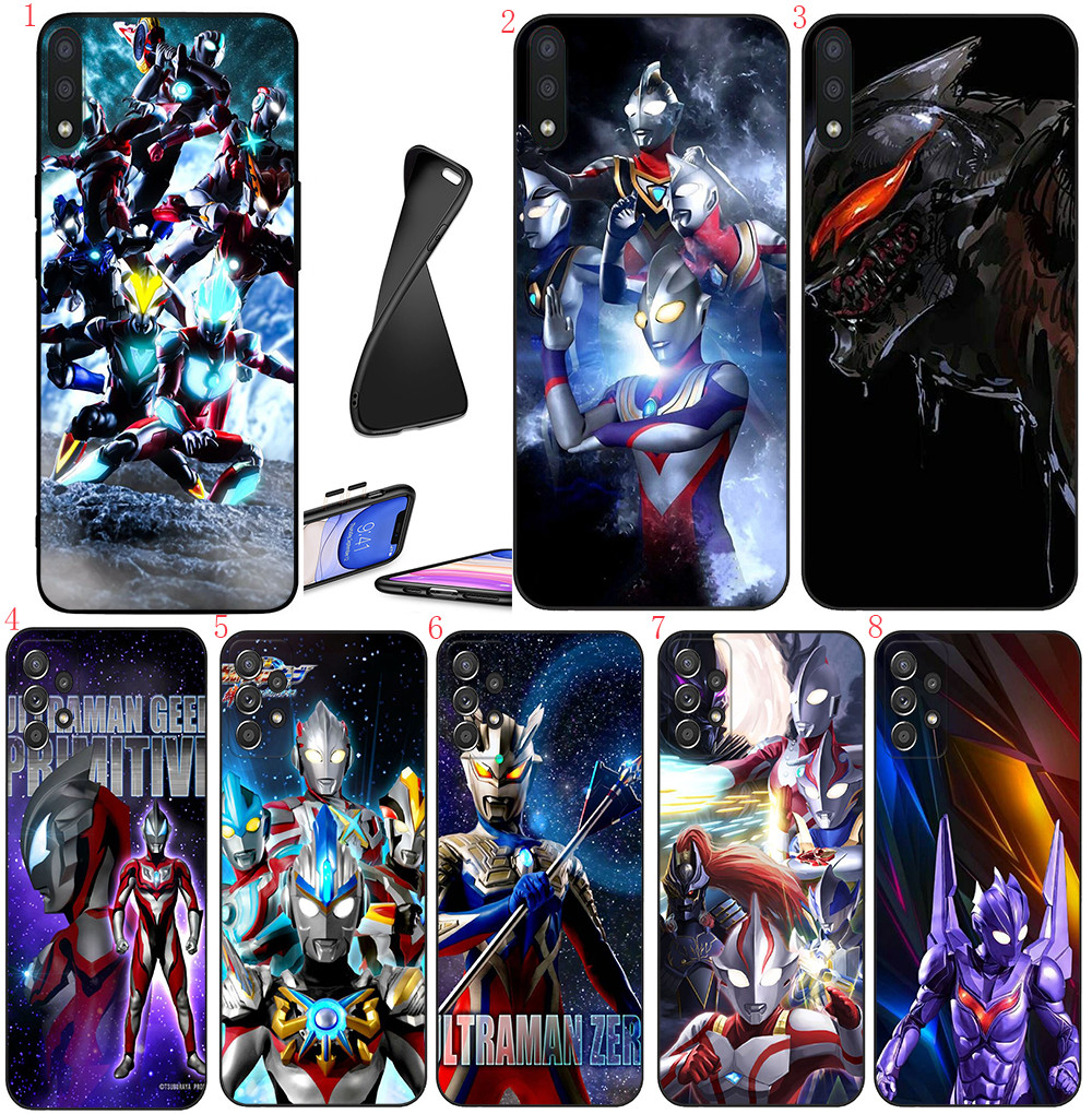 OPPO F19 Reno 2 2Z 2F 3 4 Pro 5F 5Lite Reno 5 Pro Plus B20 Ultraman Geed การ์ตูนเคสโทรศัพท์สีดํานุ่ม