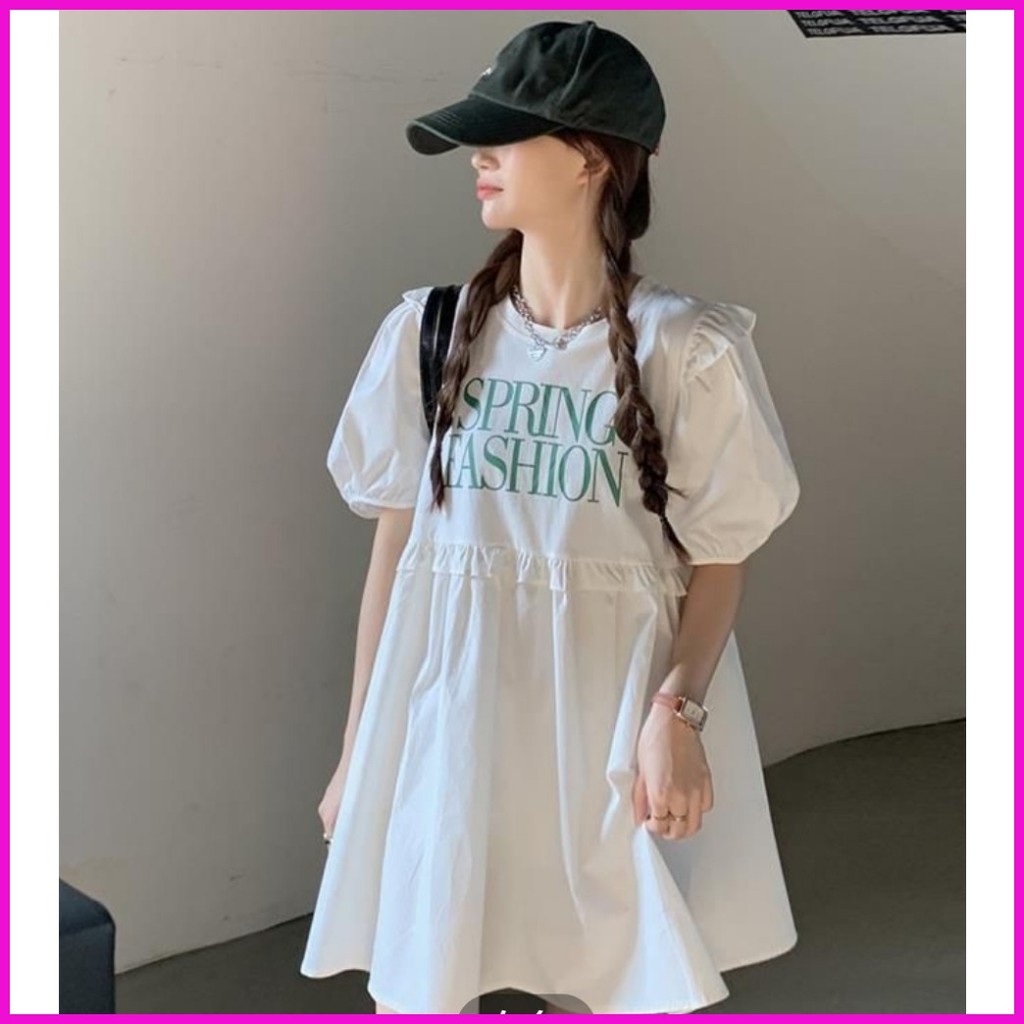 ชุดเดรสแขนสั้นพลัสไซส์สําหรับสาวพลัสไซส์เอวระบายอากาศ 4XL [80%) [ลูกค้าซ้ํา] ลดราคาพิเศษ! สไตล์มินิมอลของลายพิมพ์ทําให้ส