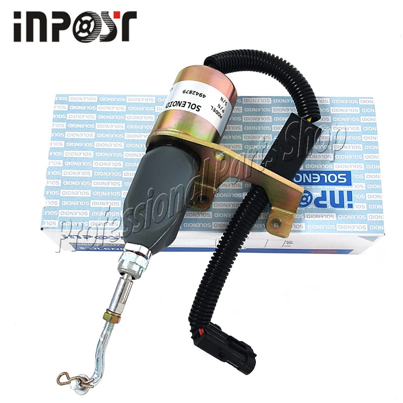 24V 4942879 Fuel Stop Solenoid D59-002-01A For Cummins Excavator