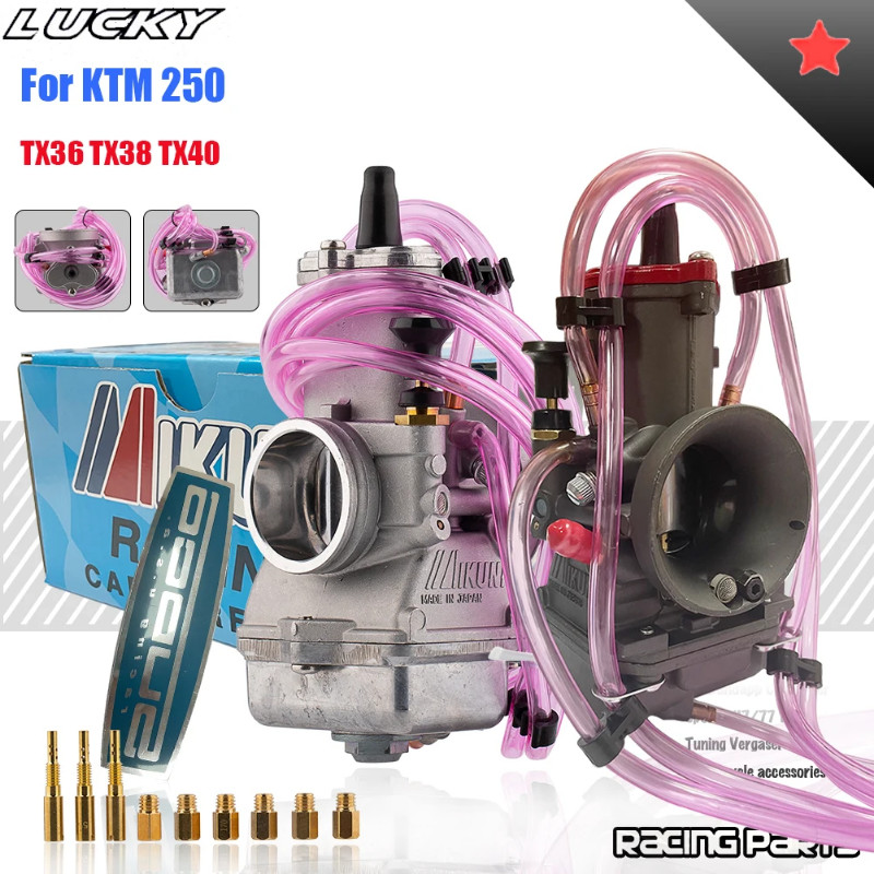 Motorcycle Carburetor MIKUNI TX36 TMX38 TX40 36MM 38MM 40MM 2T Stroke Motocross 200-350cc For KTM 2